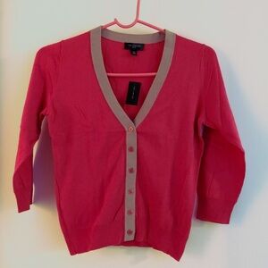 The Limited New Pink and Cream Cardigan In XSP